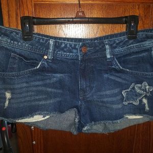 H&M Distressed jean shorts